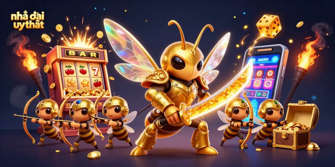 Win big with nhà cái uy tín as the golden hornet and bee archers bring luck and excitement to the casino!