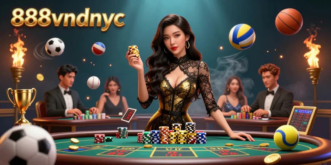Win big at exciting casino tables with 888vndnyc featuring striking visuals of games.
