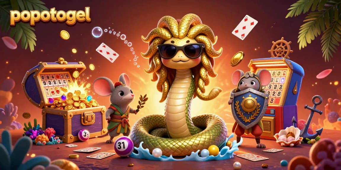 Experience popotogel's thrilling lottery action with vibrant characters and exciting game elements.