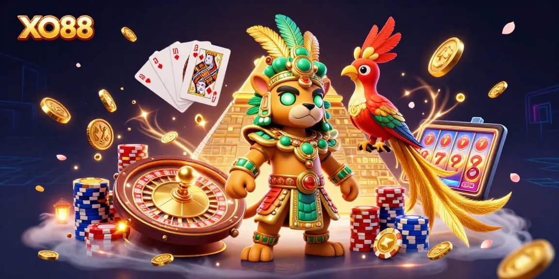 Experience thrilling gameplay at XO88 with vibrant casino elements and immersive characters.
