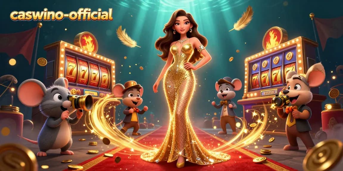 Experience gaming excitement at caswino-official with vibrant slots, golden coins, and dazzling characters.
