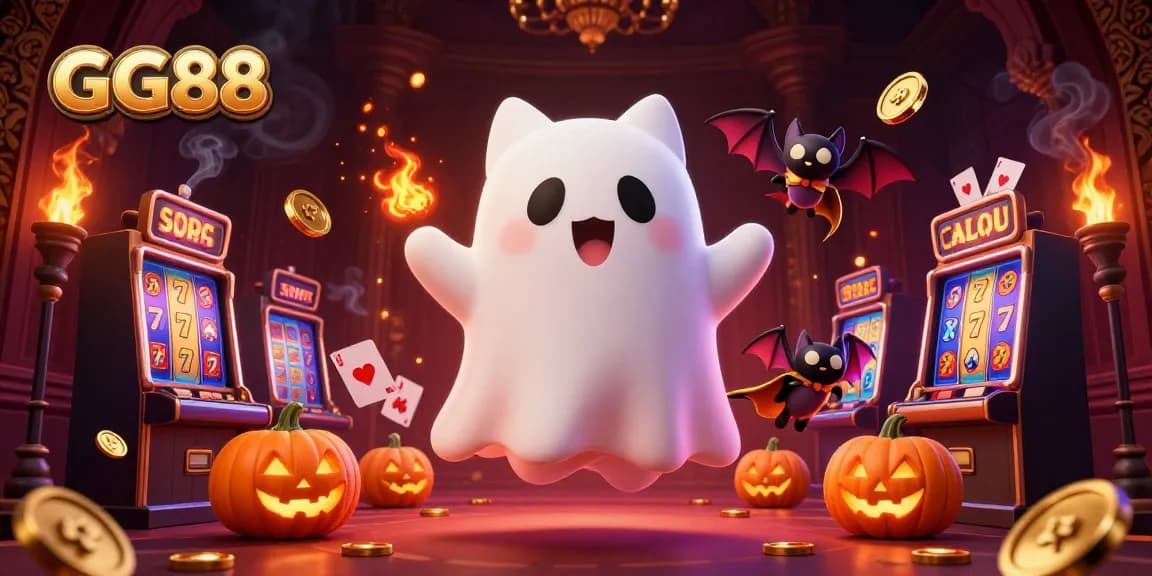 Engage in the thrilling GG88 casino experience with playful characters and vibrant gaming elements.