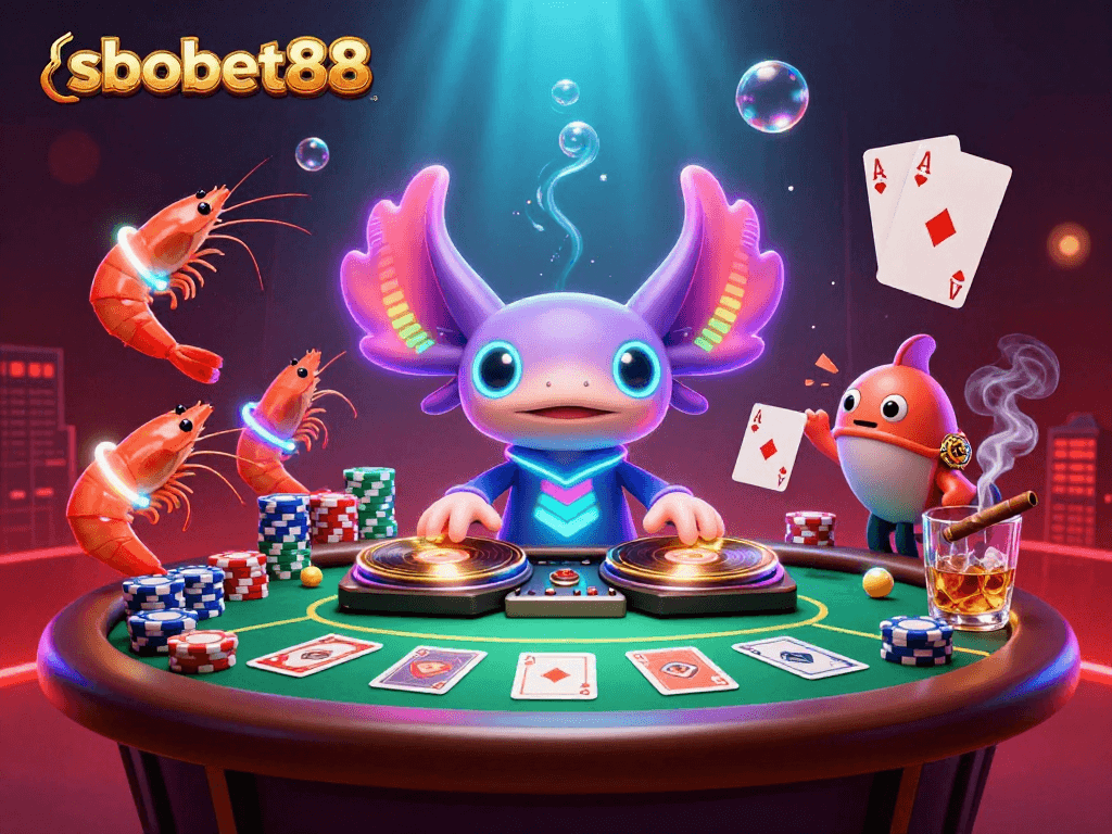 Bet on sbobet88 while enjoying vibrant underwater casino party atmosphere.