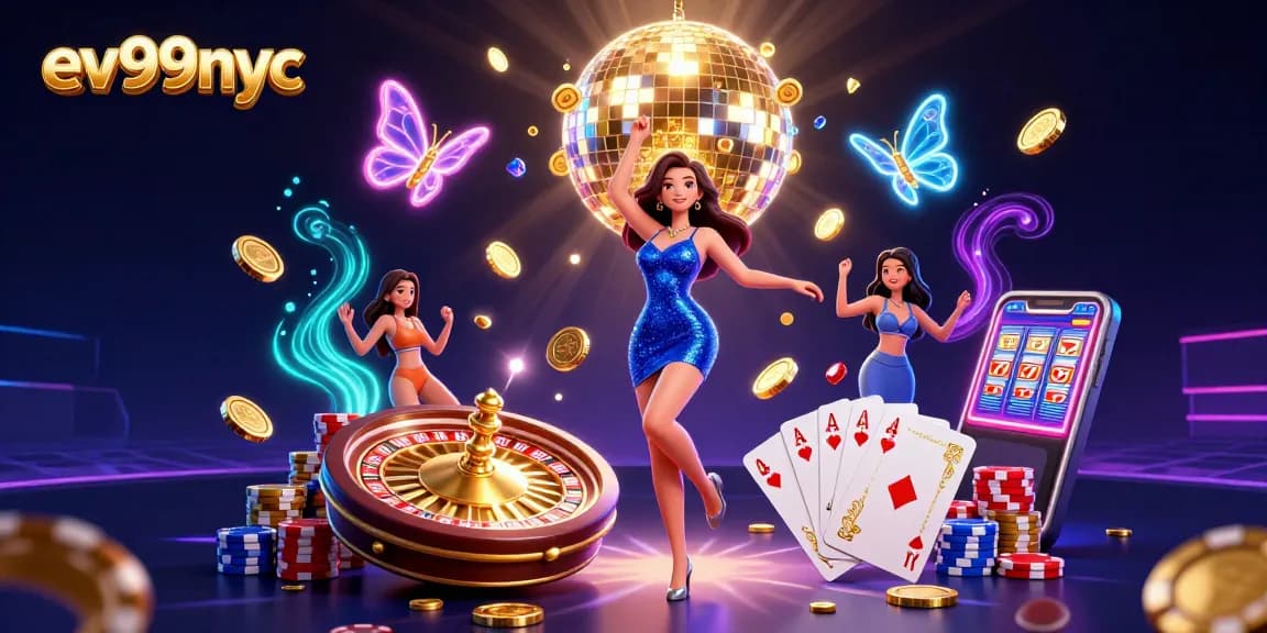 Experience ev99nyc with a vibrant casino scene showcasing its thrilling gaming options.