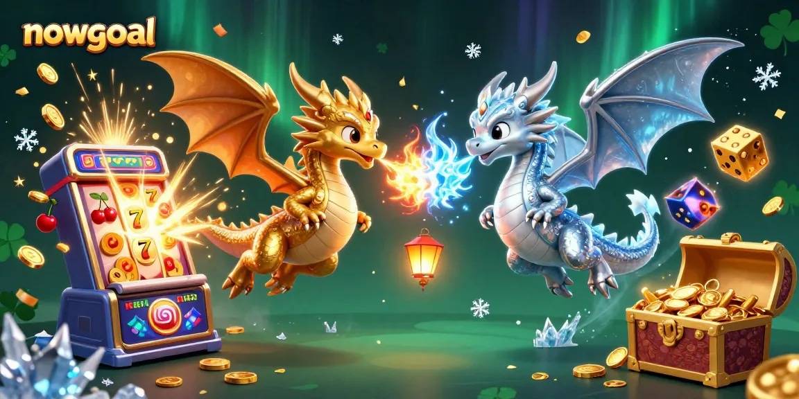 Catch thrilling action in nowgoal with golden and silver dragons amidst a jackpot explosion.