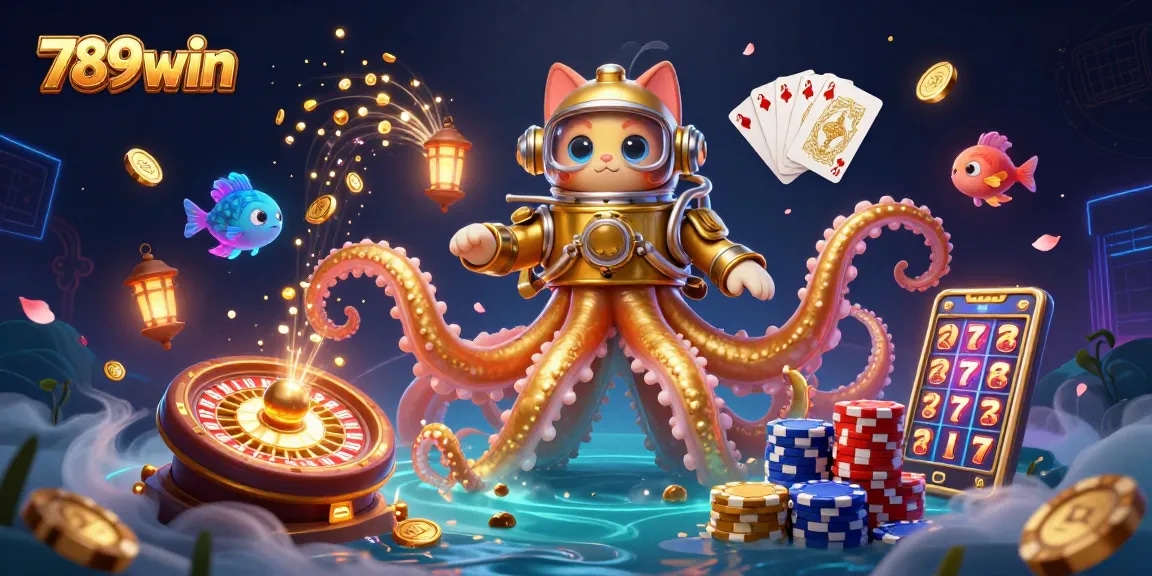 Engage with thrilling gameplay at 789win with dazzling casino elements and animated characters