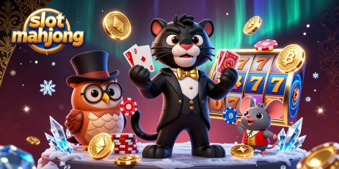 Experience thrilling gameplay with slot mahjong in an engaging casino scene featuring characters and vibrant elements.