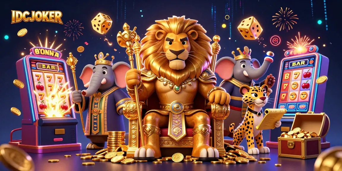 Experience thrilling wins at IDCJOKER with vibrant 3D slot symbols and dynamic gameplay elements.