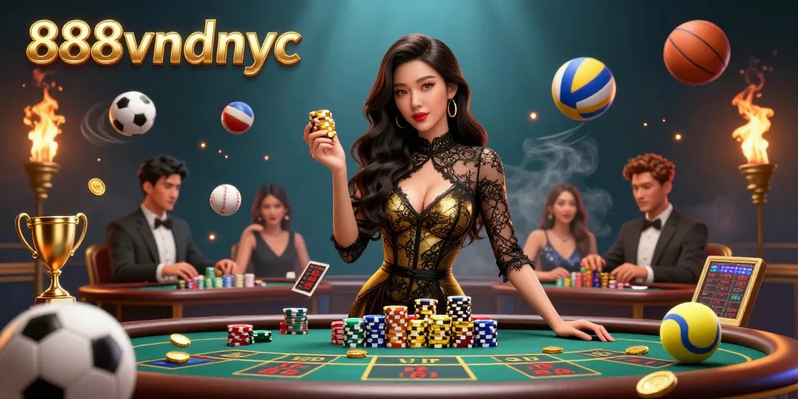Win big at exciting casino tables with 888vndnyc featuring striking visuals of games.