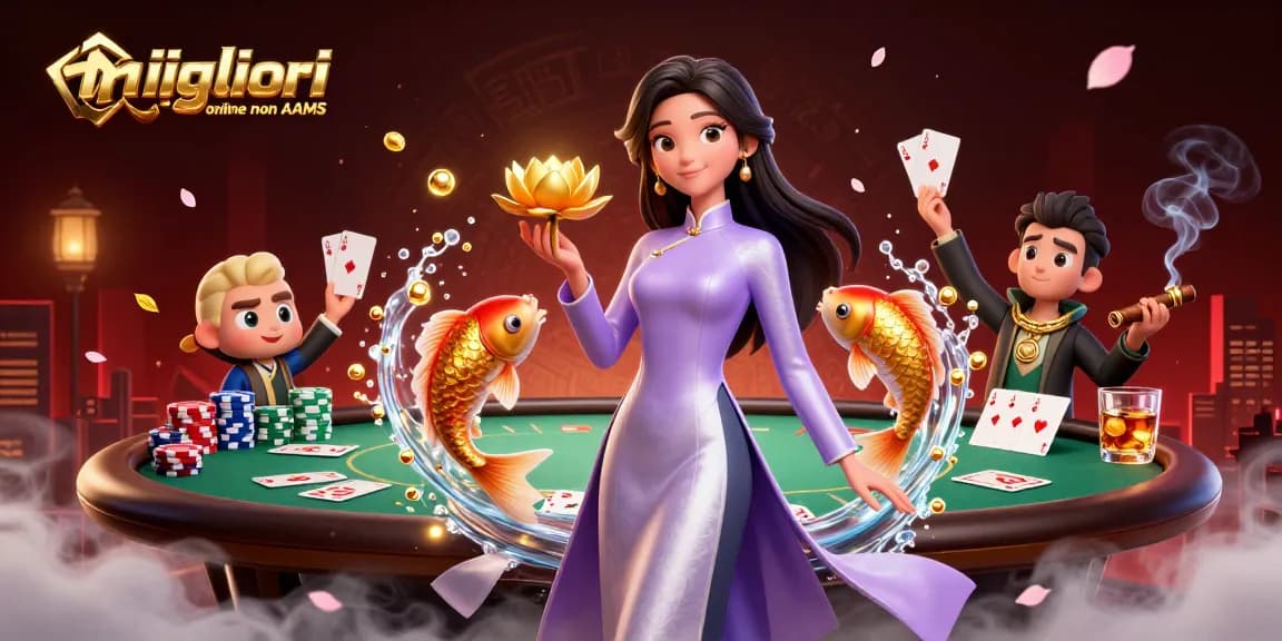Interagisci con i migliori casino online non AAMS che offrono un'illustrazione 3D vibrante degli elementi del casino in azione.