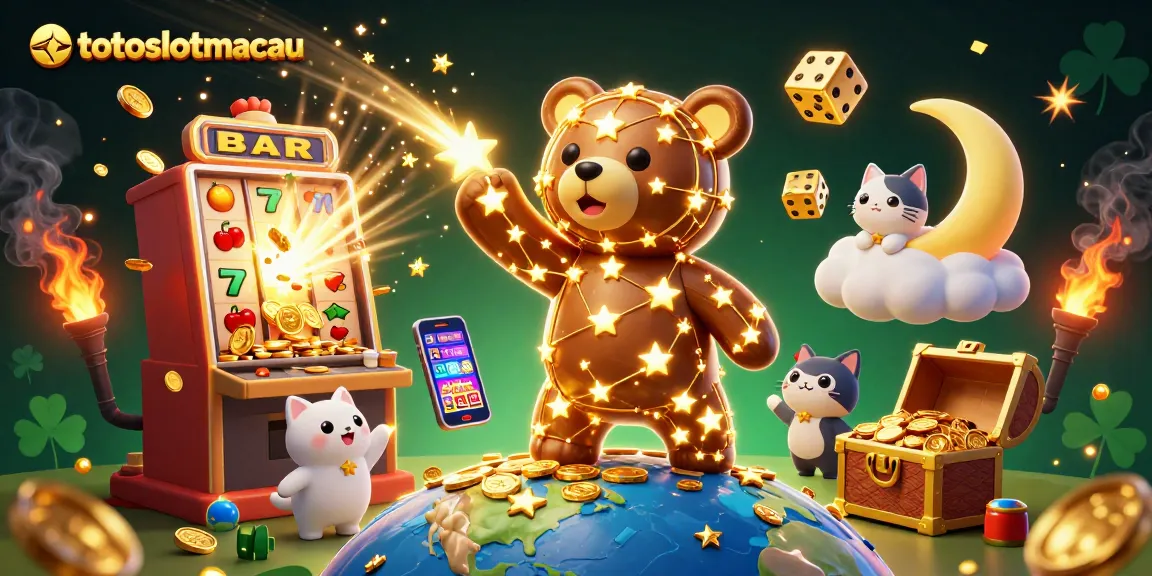 Scoop winning coins at totoslotmacau with an exciting 3D slot machine explosion and dazzling casino elements.