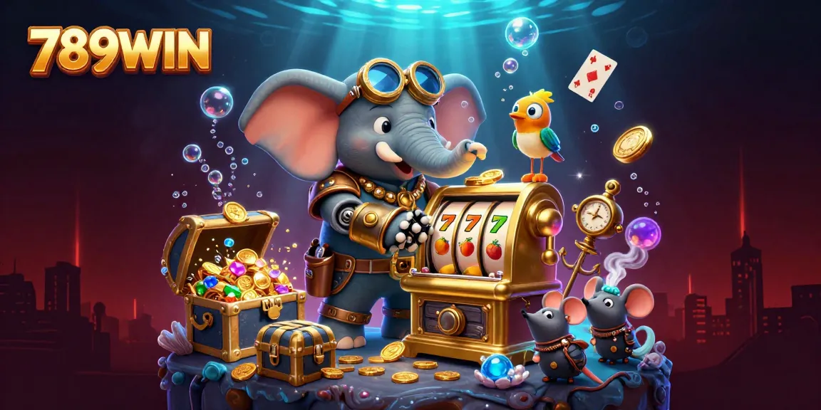 Engage in the immersive experience at 789WIN with a thrilling 3D steampunk casino scene full of dynamic elements.