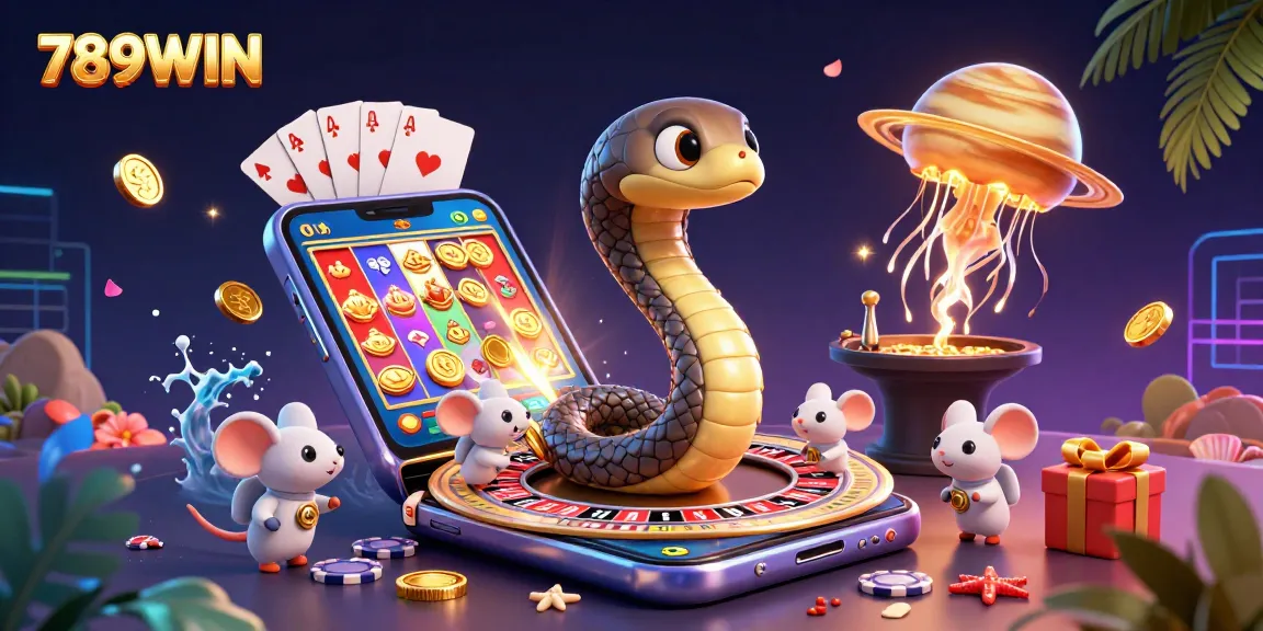 Betting on roulette with a cosmic twist at 789WIN, featuring unique characters and vibrant casino elements.