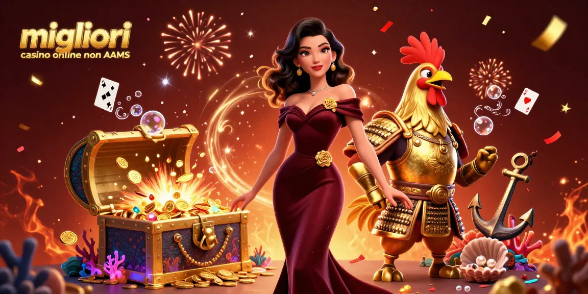 Vinci alla grande nei migliori casino online non AAMS con splendide immagini di elementi di gioco glamour.