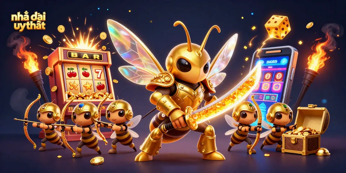 Win big with nhà cái uy tín as the golden hornet and bee archers bring luck and excitement to the casino!