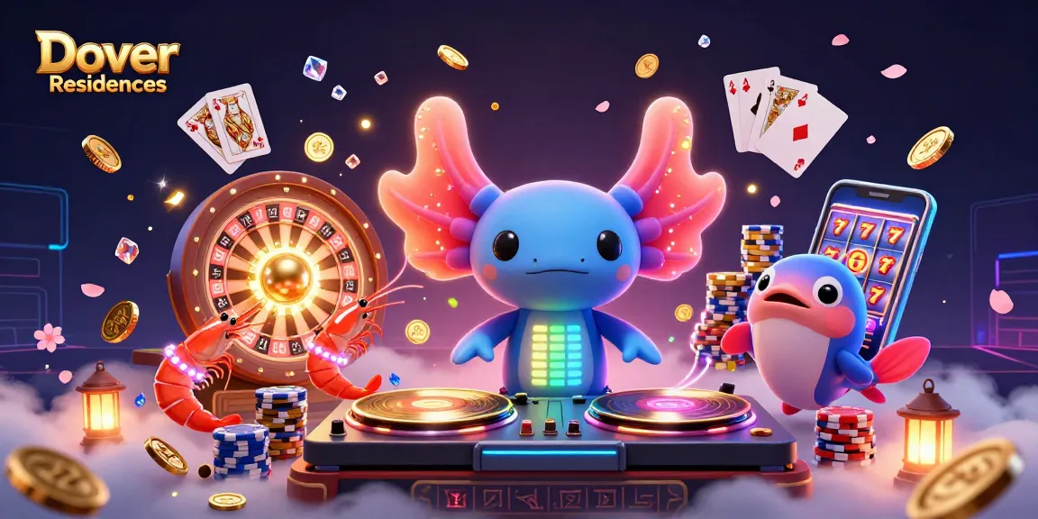 Menang di Dover Residences melalui pengalaman kasino dengan DJ axolotl neon yang menawan