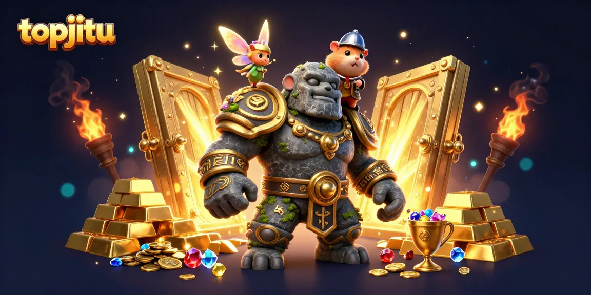 Spin the reels and win big with topjitu's thrilling casino games, featuring magical elements and vibrant treasures.