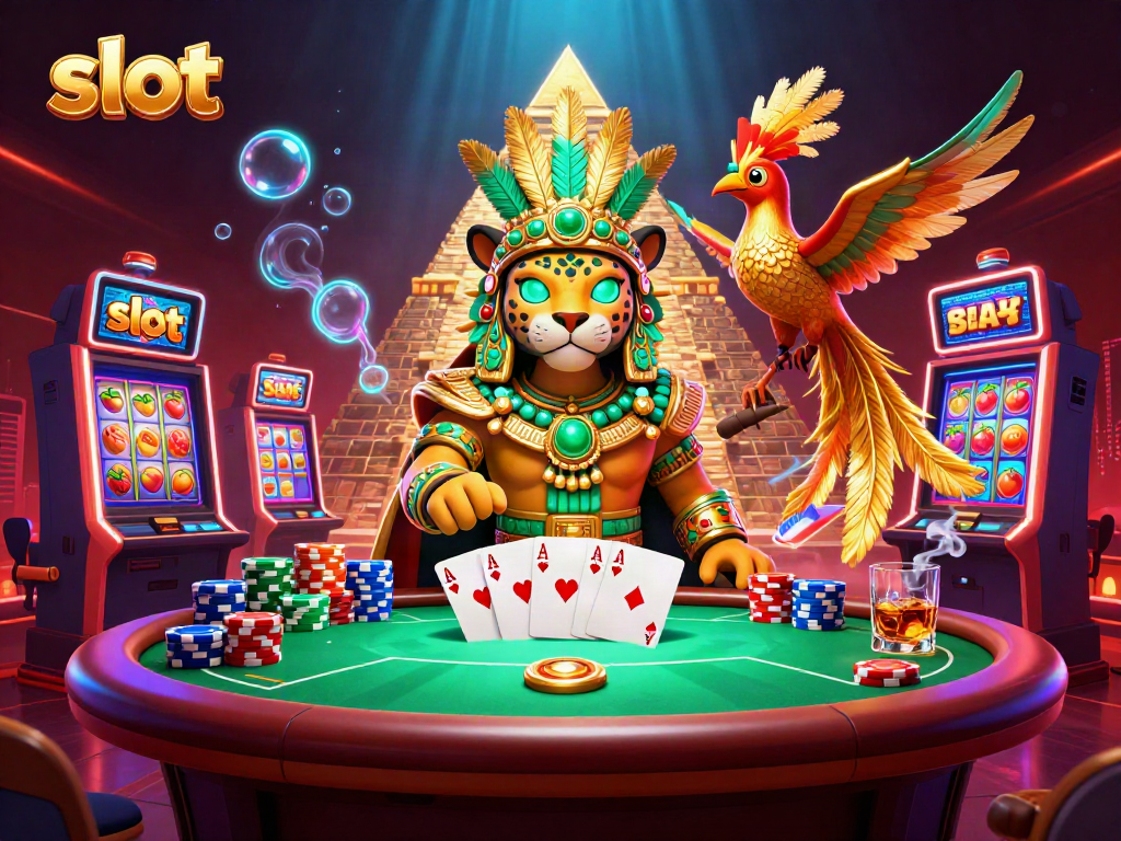 Experience exhilarating slot action with vibrant 3D characters and dynamic casino elements.