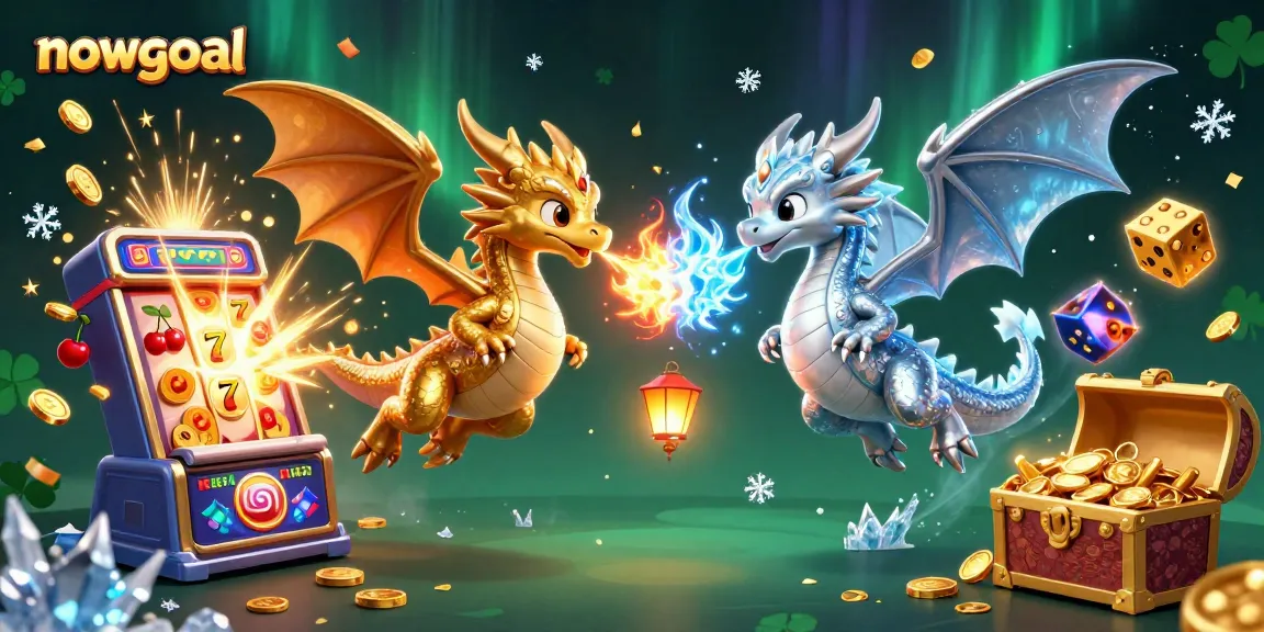 Catch thrilling action in nowgoal with golden and silver dragons amidst a jackpot explosion.