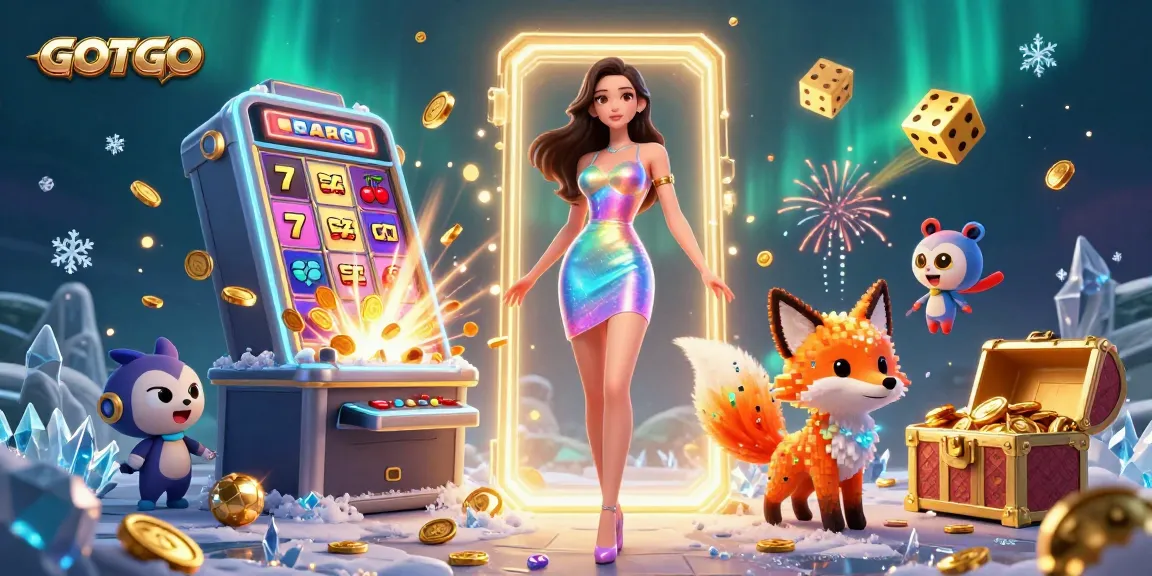 Terlibat dengan suasana kasino GOTOTO yang dinamis menampilkan kegembiraan jackpot dan elemen permainan yang menarik.