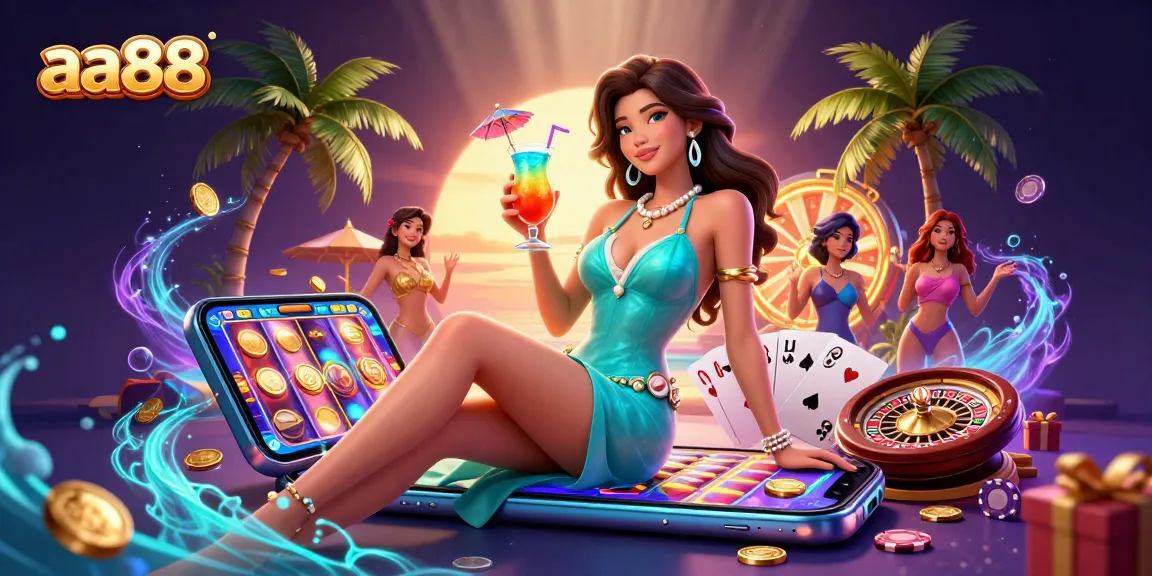 Play thrilling games at aa88 casino, featuring dynamic slot action and vibrant gaming atmosphere.
