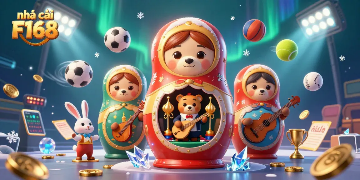 Engage with the dynamic fun at nhà cái F168 featuring colorful characters and action-packed casino elements.