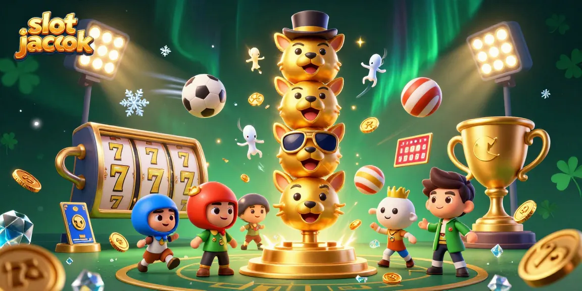Permainan slot jackpot yang seru dan menguntungkan dalam suasana kasino yang meriah.
