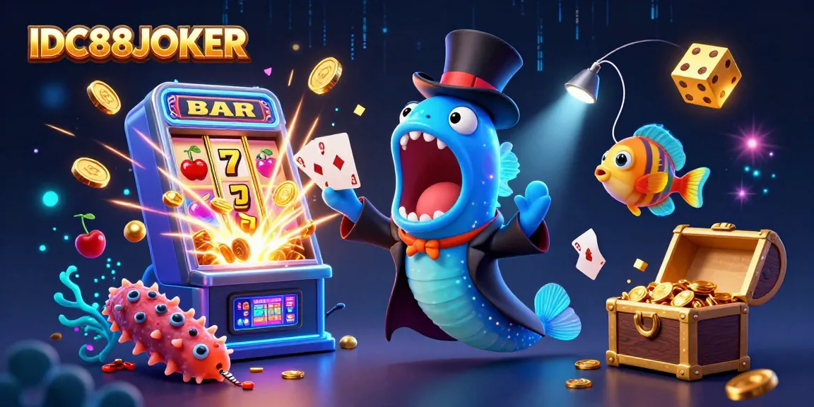 Experience the excitement of IDC88JOKER's vibrant casino world with magical creatures and dynamic gameplay.
