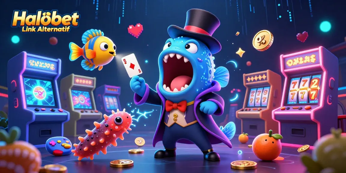 Spin the reels at Halobet Link Alternatif with vibrant 3D characters showcasing the thrilling casino experience.