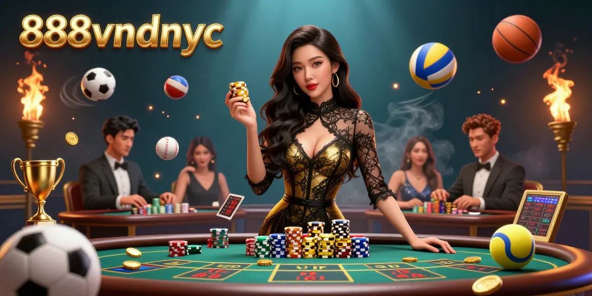 Win big at exciting casino tables with 888vndnyc featuring striking visuals of games.