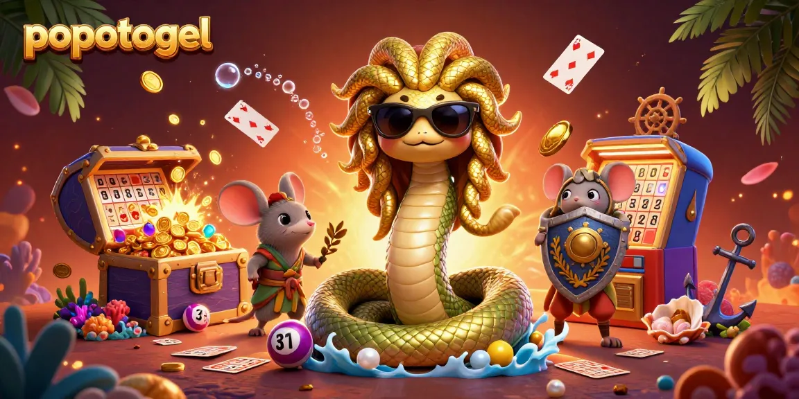 Experience popotogel's thrilling lottery action with vibrant characters and exciting game elements.
