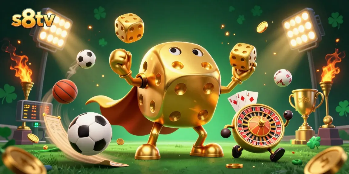 Experience thrilling sports betting with s8tv's golden dice adventure and dynamic elements.