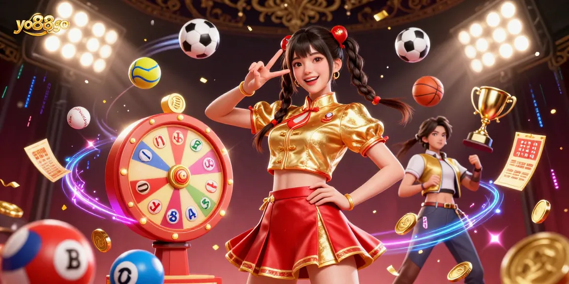 Experience the vibrant thrills of yo88go with our exciting digital casino scene featuring sports elements and lotteries.