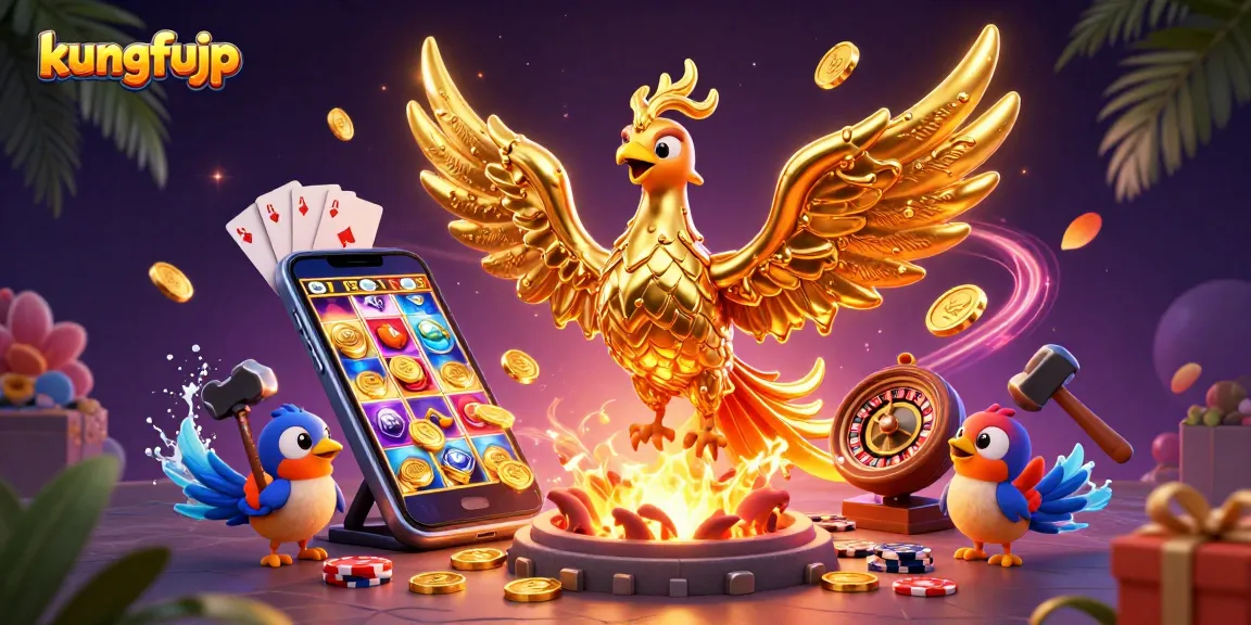 Menggandakan kemenangan dengan permainan slot yang menarik di kungfujp, lihat kerumunan koin emas.