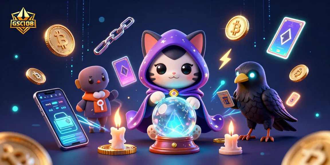 Engage with the thrilling GSC108 gaming adventure featuring mystical characters and glowing digital assets.