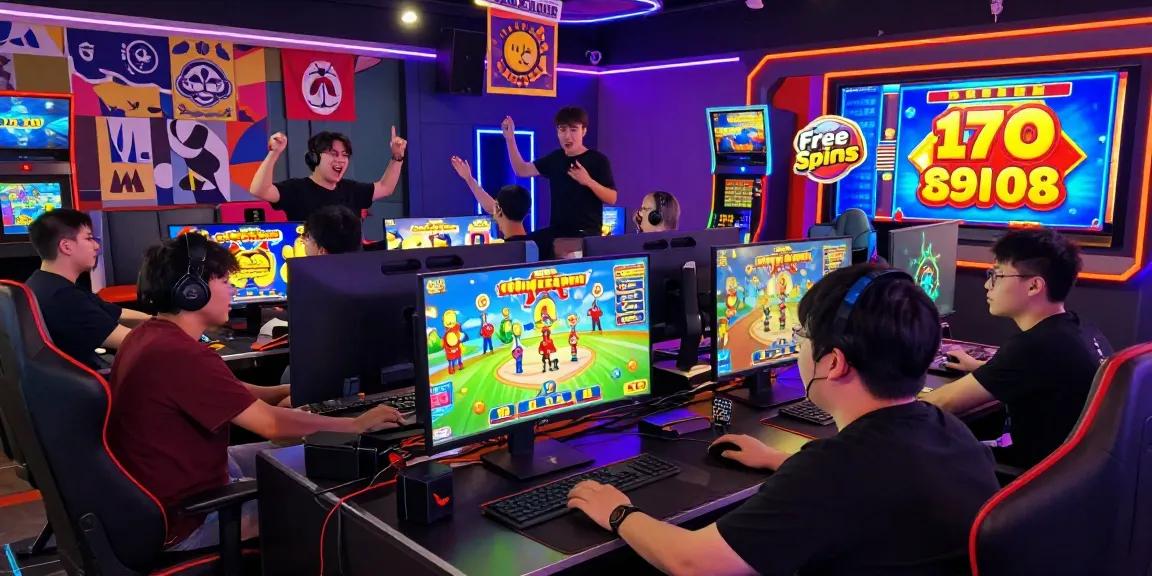 Slot gacor menunjukkan pemain gembira dengan jackpot besar dan fitur putaran gratis di platform permainan online.