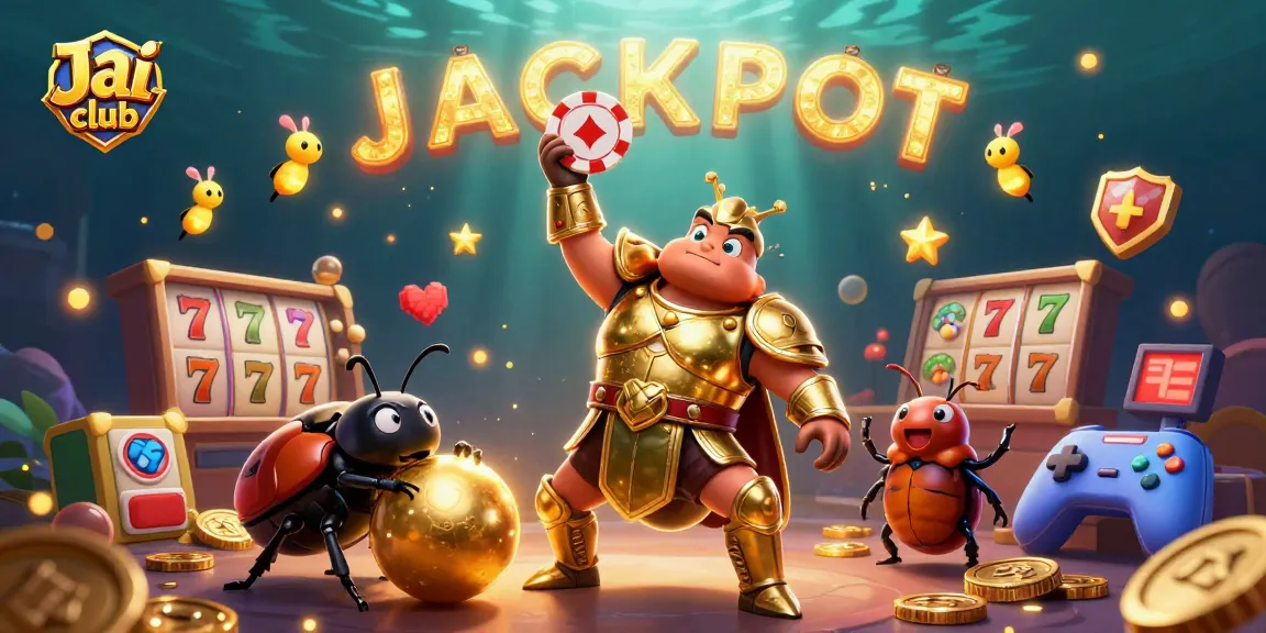 Play exciting lottery games on Jai club with vibrant 3D characters lifting jackpot rewards.