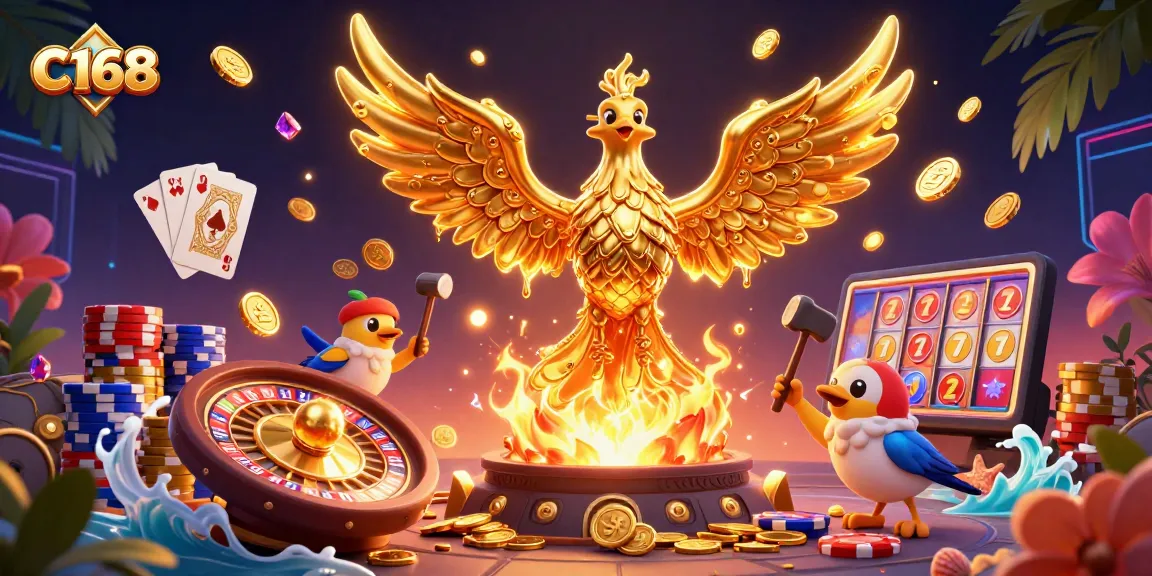 C168 engages players with exciting rewards and dynamic games in a lively casino atmosphere.