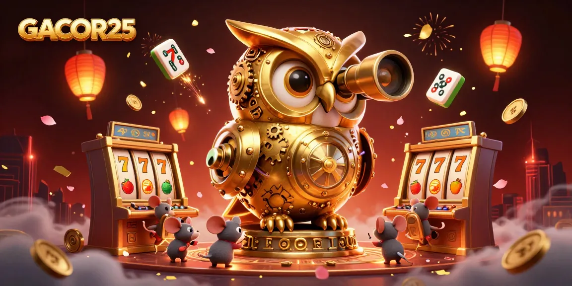 Experience GACOR25's thrilling casino atmosphere with unique 3D characters and vibrant game elements.