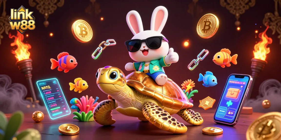 Khám phá link w88 để trải nghiệm cá cược với chú thỏ may mắn, rùa vàng và cá nhiệt đới.
