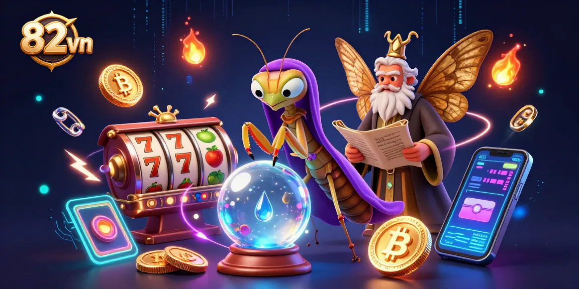 Spin the reels at 82 vn’s vibrant casino scene, featuring luck and fortune elements.