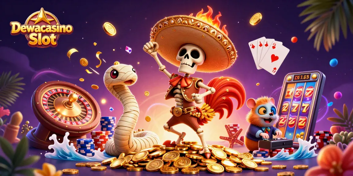 Experience winning action with Dewacasino Slot's vibrant gaming scene and exciting elements.