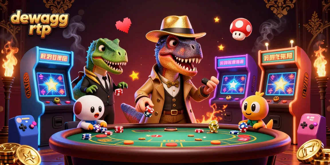 Engage with dewagg rtp at an exciting blackjack table featuring unique dinosaur characters!