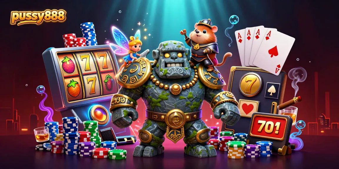 Experience high-stakes action with pussy888 slot games and dynamic casino scenes.