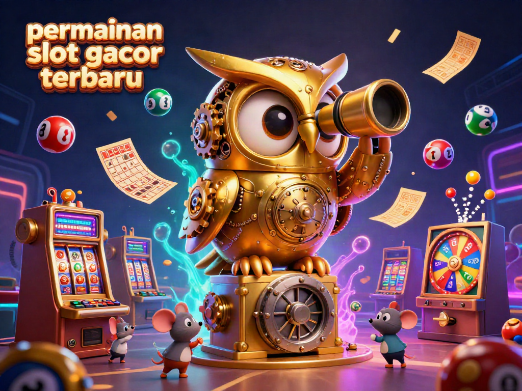 Permainan slot gacor terbaru dengan burung hantu emas dan karakter lucu di kasino