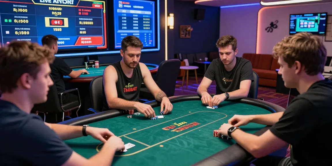 Dewapoker Live Jackpot tournament scene with players engaged in action, showcasing excitement and modern digital gaming.
