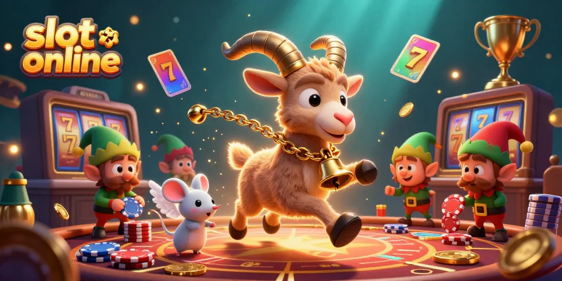 Experience thrilling action with slot online as Krampus and friends manage festive chaos in a colorful casino.