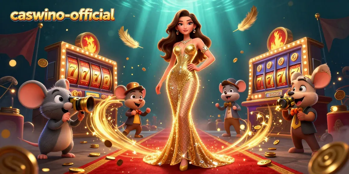 Experience gaming excitement at caswino-official with vibrant slots, golden coins, and dazzling characters.