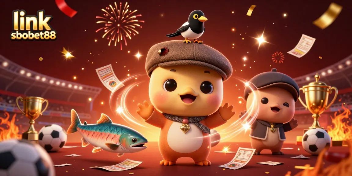Engage with link sbobet88 through sports betting excitement in this dynamic 3D illustration.