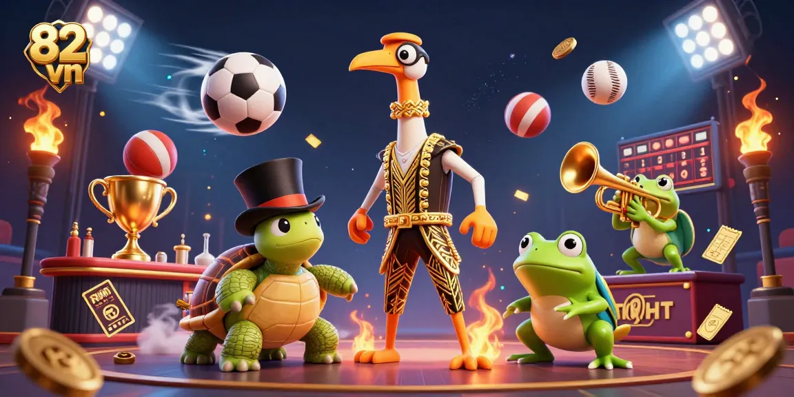 Engage with 82 vn's thrilling betting experience through an exciting casino illustration.